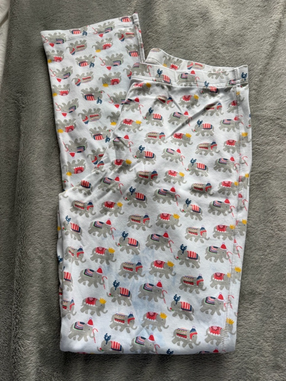 Roller Rabbit Hathi Christmas elephant print pajama pants M - Picture 5 of 5